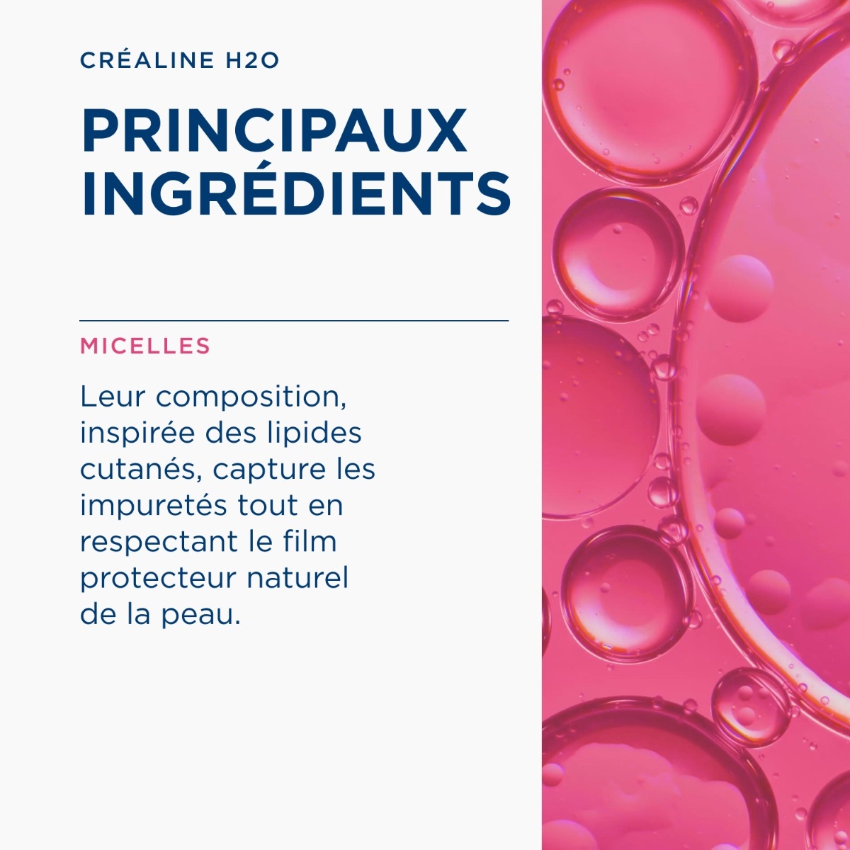 Créaline H20 Lot de 2 x 500ML - Composition