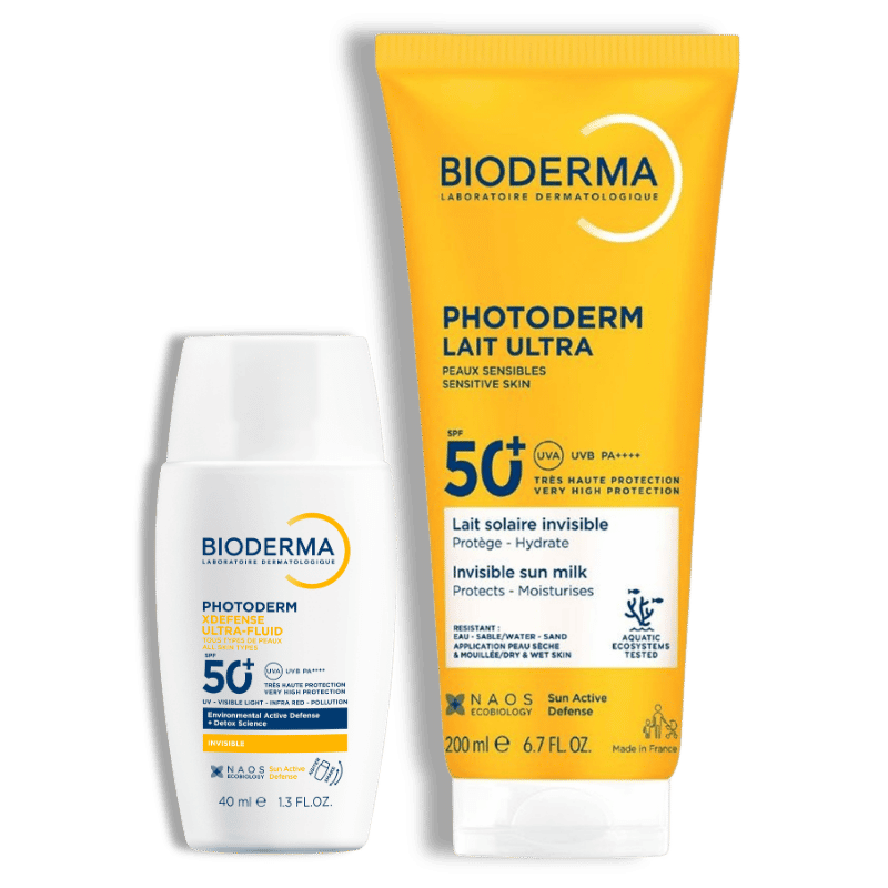 Duo Protection & Hydratation : XDefense + Lait Ultra SPF50+