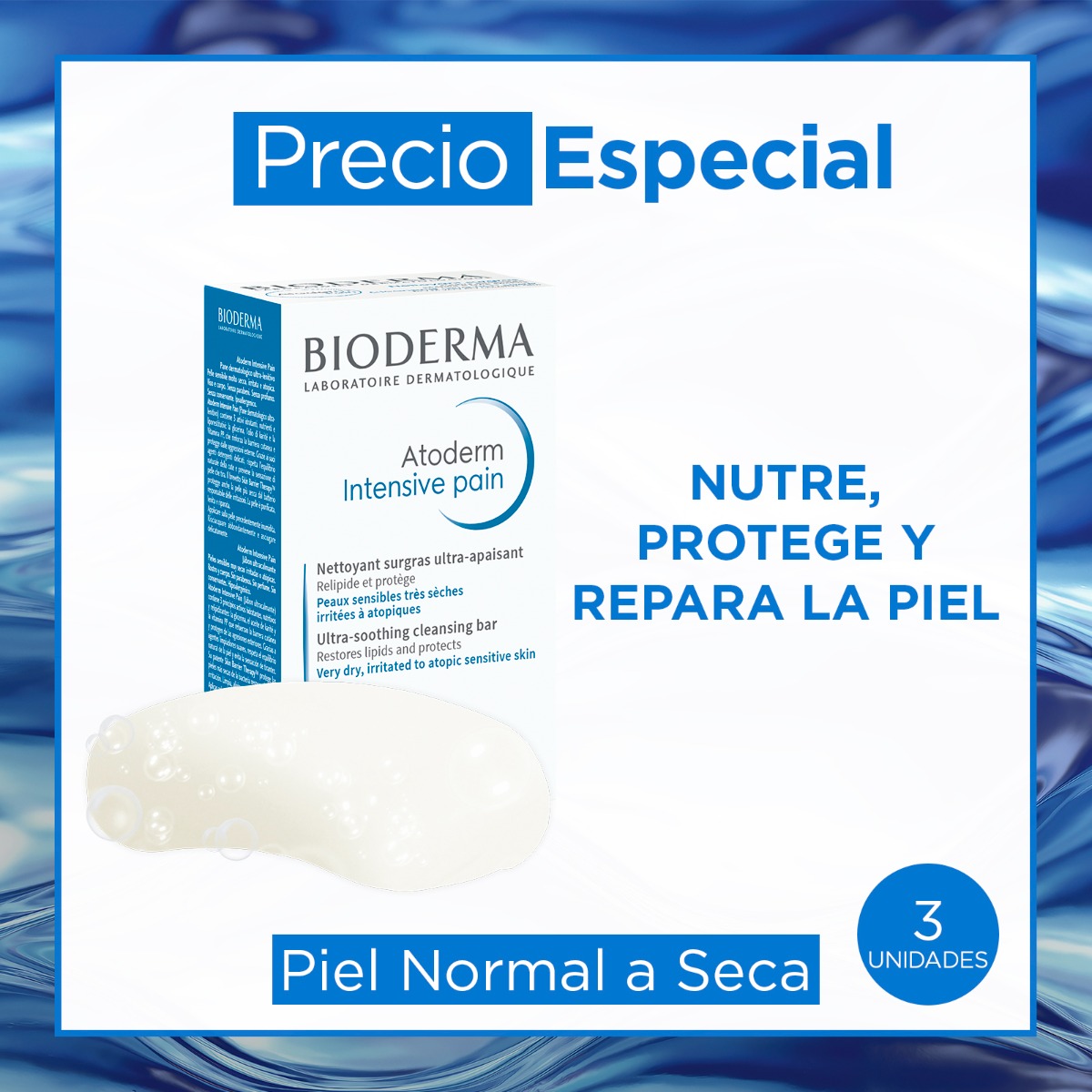 Tripack Atoderm Intensive Barra 150g